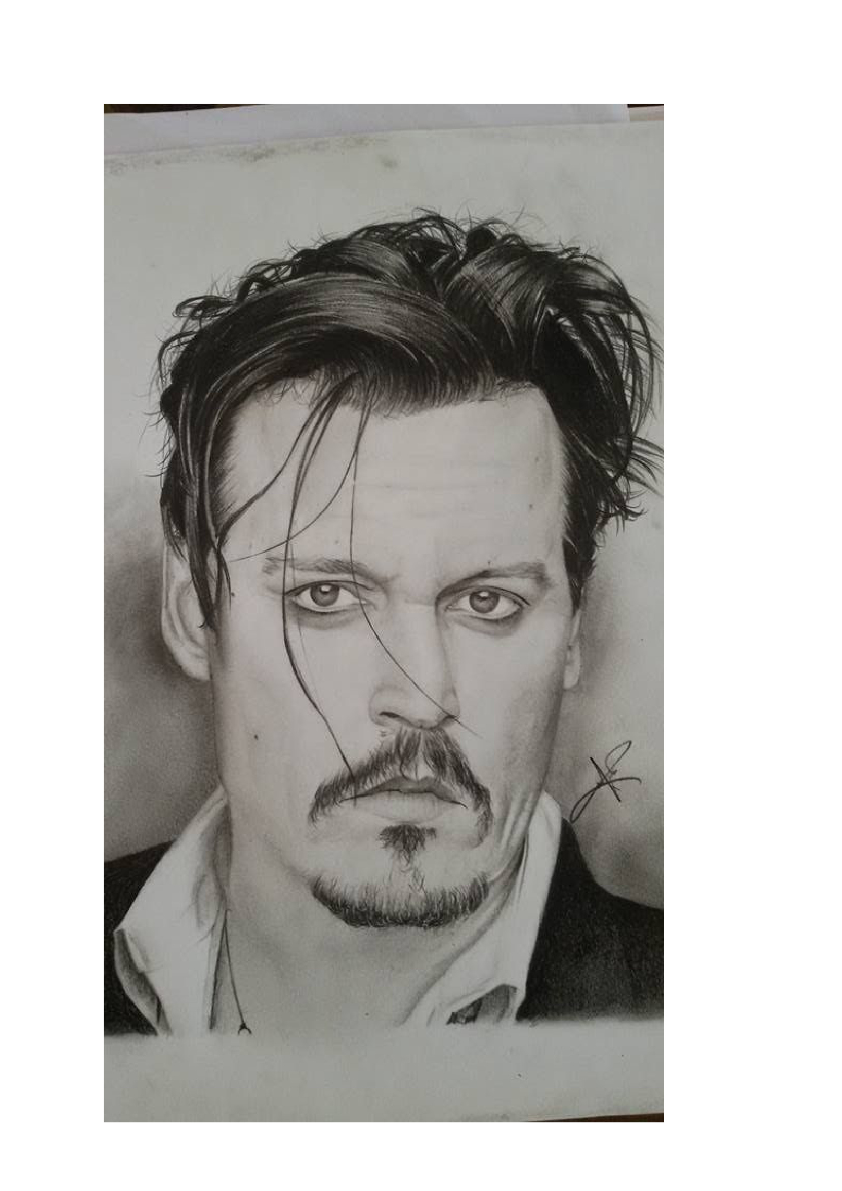 Hyper-realistic graphite portrait study